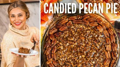 BEST KETO CANDIED PECAN PIE! How to Make Keto Candied Pecans & 3 Carb Pecan Pie for Thanksgiving!