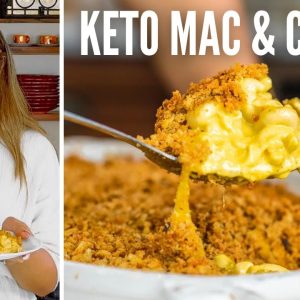 KETO MAC AND CHEESE 2 WAYS! How to Make Cauliflower Mac & Cheese + Low Carb Pasta Mac and Cheese!