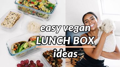 3 Easy Vegan Lunch Box Ideas | Meal Prep