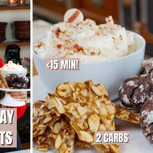 3 Low Carb Holiday Desserts 15 Minutes or Less!
