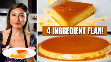4 INGREDIENT KETO TRADITIONAL FLAN CAKE! QUICK EASY MEXICAN RECIPE