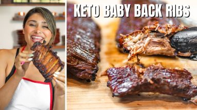 KETO BABY BACK RIBS THAT FALL OFF THE BONE! How To Make Keto Ribs in The Oven