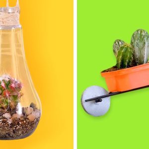 10 Awesome ideas for making PLANT POTS at home / DIY colorful Flower Pots And Home Decor Ideas