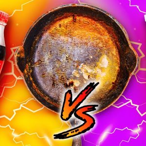 Coca-Cola vs. Ketchup: what will clean a burnt pan?