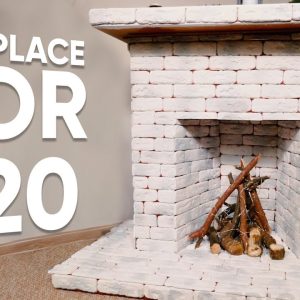 Creating a DIY fireplace very inexpensively. Tips and Tricks