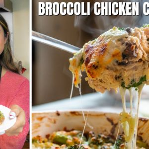 EASY KETO CASSEROLE! How to Make Cheesy Keto Chicken Broccoli Casserole