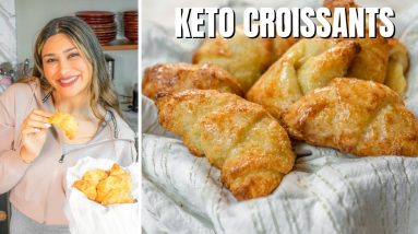 EASY KETO CROISSANTS! How to Make Keto Crescent Rolls ONLY 1 NET CARB