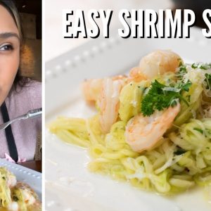 EASY KETO SHRIMP SCAMPI! How to make Keto Shrimp Scampi!