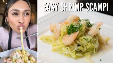 EASY KETO SHRIMP SCAMPI! How to make Keto Shrimp Scampi!