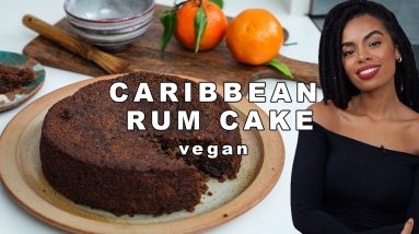 Epic Caribbean Rum Cake VEGAN