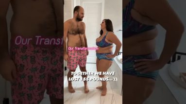 Couple Lost 155 Pounds Togather 🔥 Weight loss Transformation #short #transformation #couple