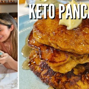 BEST KETO PANCAKES RECIPE! How to Make Keto Pumpkin Pancakes! ONLY 4 NET CARBS!