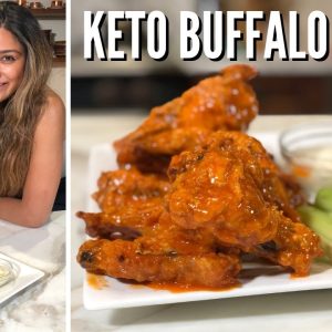 KETO LOW CARB BUFFALO CHICKEN WINGS! NO CARBS! Simple & Easy Keto Meal for Football & Family!