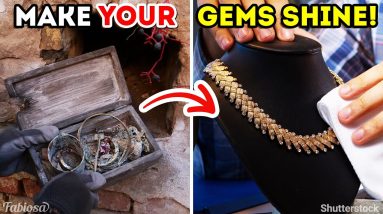 He found silver jewelry and made it shine in minutes!