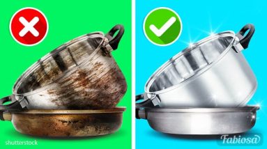 How to clean greasy pots and pans and make them sparkle again