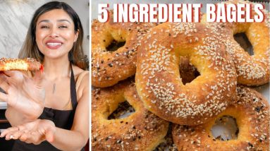 How to Make The EASIEST & Most AMAZING KETO BAGELS! 5 Ingredients