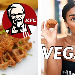 I try KFC "SECRET RECIPE" VEGAN Fried Chicken & Waffles 🔥