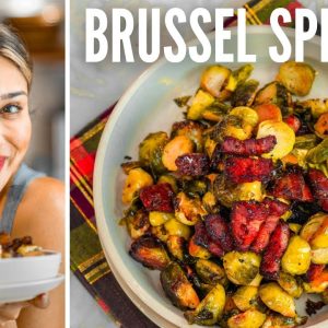 BEST KETO BRUSSEL SPROUTS WITH BACON! How to Make Crispy Keto Brussel Sprouts & Bacon ZERO NET CARBS