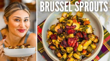 BEST KETO BRUSSEL SPROUTS WITH BACON! How to Make Crispy Keto Brussel Sprouts & Bacon ZERO NET CARBS