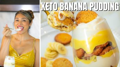 KETO BANANA PUDDING! How to Make Easy Keto Banana Pudding