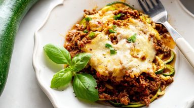 Keto Bolognese Zoodle Bake [Perfect Family Meal]