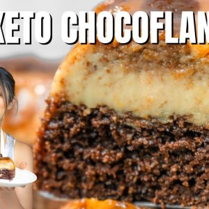 KETO CHOCOFLAN CAKE! EASY LOW CARB KETO DESSERT RECIPE