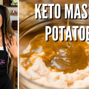 KETO GARLIC MASH! How to Make the Best Keto Mashed Potatoes