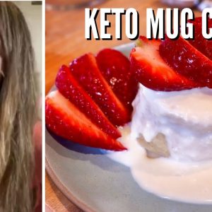 KETO VANILLA CAKE! How to Make A Keto Vanilla Mug Cake
