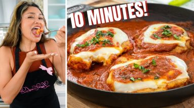 Low Carb Chicken Parm in 10 Minutes!