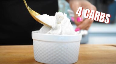 Low Carb Instant Vanilla Soft Serve Ice Cream!
