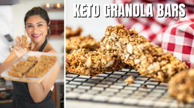 KETO GRANOLA BARS! How to Make Keto Granola Recipe | Nature Valley Bars vs Homemade Granola Bars