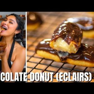 ONE CARB KETO DONUTS! How to Make EASY Keto Eclairs & ONLY 1 CARB!