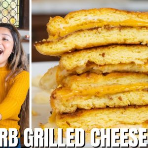ONE CARB KETO GRILLED CHEESE WITH BEST KETO CLOUD BREAD!