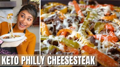 PHLLY CHEESESTEAK ONE PAN! How to Make Keto Philly Cheesesteak Recipe