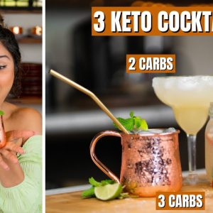 3 Low Carb Keto Cocktails 15 Minutes or Less! Keto Margarita, Moscow Mule, & Mojito