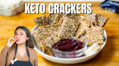 Super Crispy Keto Crackers! How to Make Easy Keto Seed Crackers