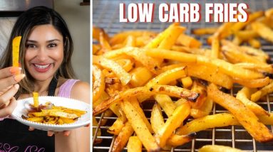 How to Make The EASIEST & Most AMAZING Low Carb French Fries! 5 INGREDIENTS