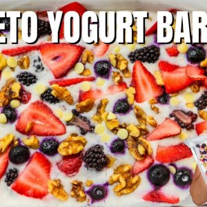 Keto Yogurt Bark! Easy Low Carb Dairy Free Keto Yogurt Bars YOU Have to Make!