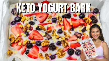 Keto Yogurt Bark! Easy Low Carb Dairy Free Keto Yogurt Bars YOU Have to Make!