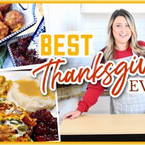 8 EASY and BUDGET FRIENDLY Thanksgiving Dishes!! | Cook Clean And Repeat