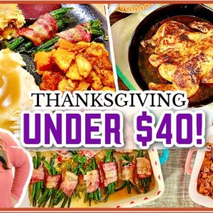 A THANKSGIVING FEAST on a budget! | And the most shocking pie….. ever!!