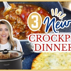 3 INCREDIBLE brand new recipes!! | Easy Crockpot Meals | Cook Clean And Repeat