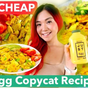 I Tried to Recreate JUST EGG but CHEAPER (Making My Own Vegan Egg!) / Cook With Me!