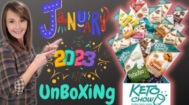 January Keto Chow Subscription Box Unboxing & PEANUT BUTTER?!?