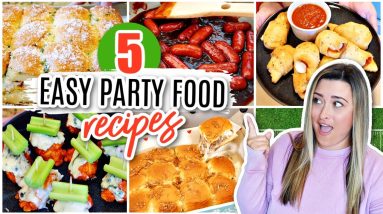 5 AMAZING Party Food Recipes | EASY Snacks for ANY TIME!