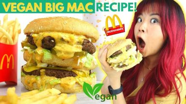 I Tried Making a VEGAN BIG MAC! (McDonald's Copycat Recipe But Vegan) / Cook With Me