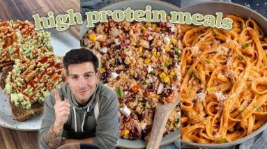 high protein vegan meals (training for my first marathon)