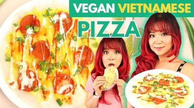 Vegan VIETNAMESE PIZZA? My New OBSESSION: 2 Ways! Vegan Bánh Tráng Nướng