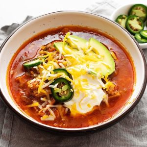 Keto Instant Pot Enchilada Bowl [with Red Sauce]