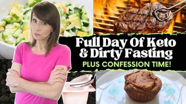What I Eat In A Day | Keto & Dirty Fasting | PLUS Weight Gain!?!